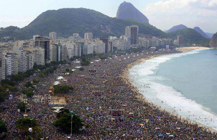 JMJ Rio2013 alcança público recorde de 3,7 milhões de pessoas em Copacabana