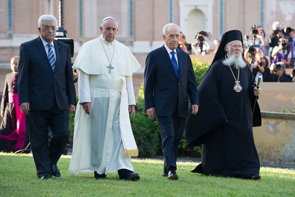 Papa telefona aos presidentes de Israel e da Palestina