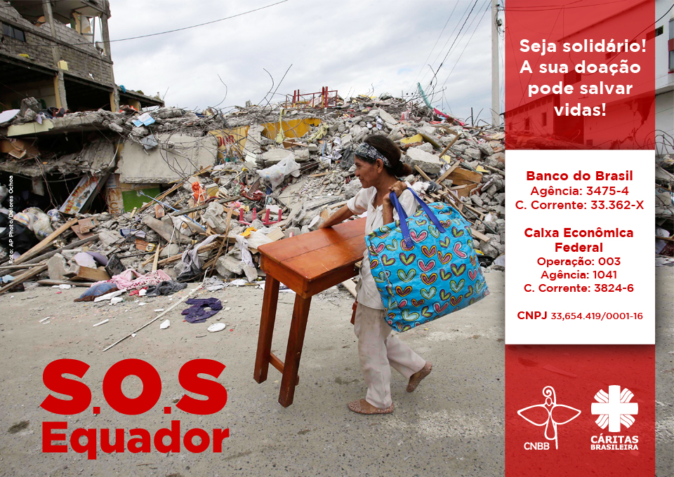Apelo da Caritas Internacional reforça campanha SOS Equador
