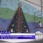 Paróquia Coração de Jesus prepara painel em homenagem aos 300 anos de Nossa Senhora Aparecida