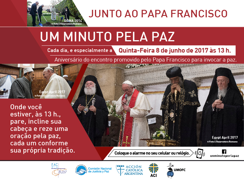 “A Igreja no Brasil está unida ao pedido da Santo Padre e também reza para que haja paz e justiça no Brasil”