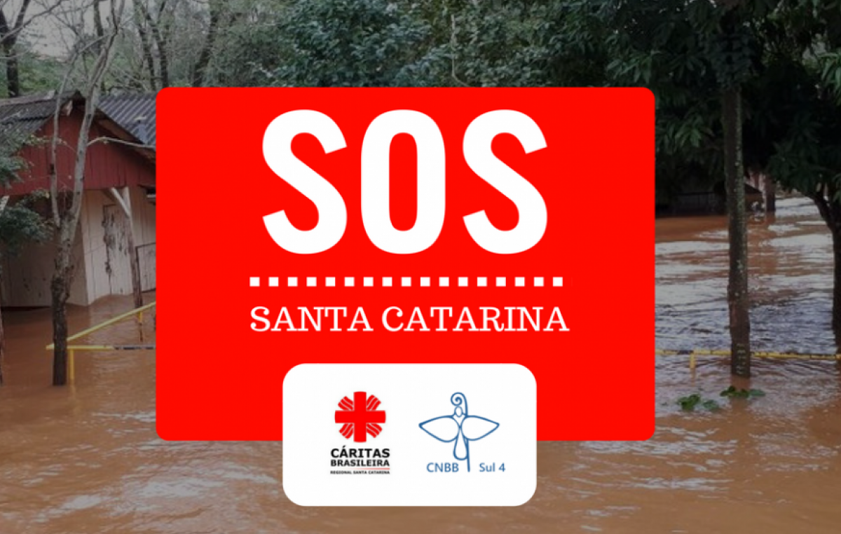 Regional e Cáritas fazem campanha para atingidos pelas enchentes em SC