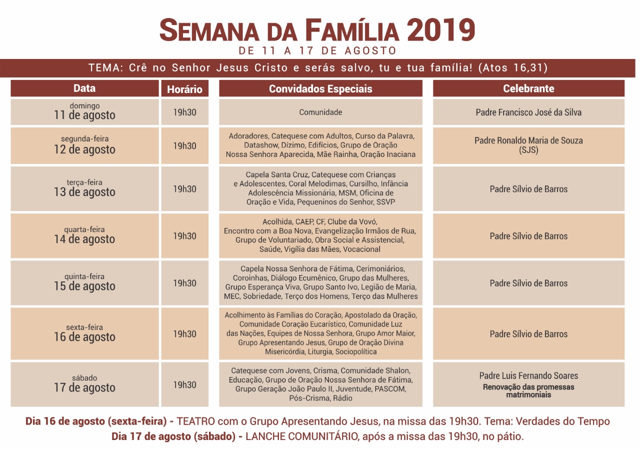 ORAÇÃO DO DIA-16 DE AGOSTO 