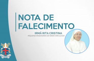 Nota de falecimento - Irmã Rita Cristina