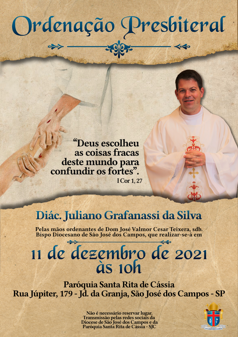 Ordenação Presbiteral Do Diácono Juliano Grafanassi « Diocese São José