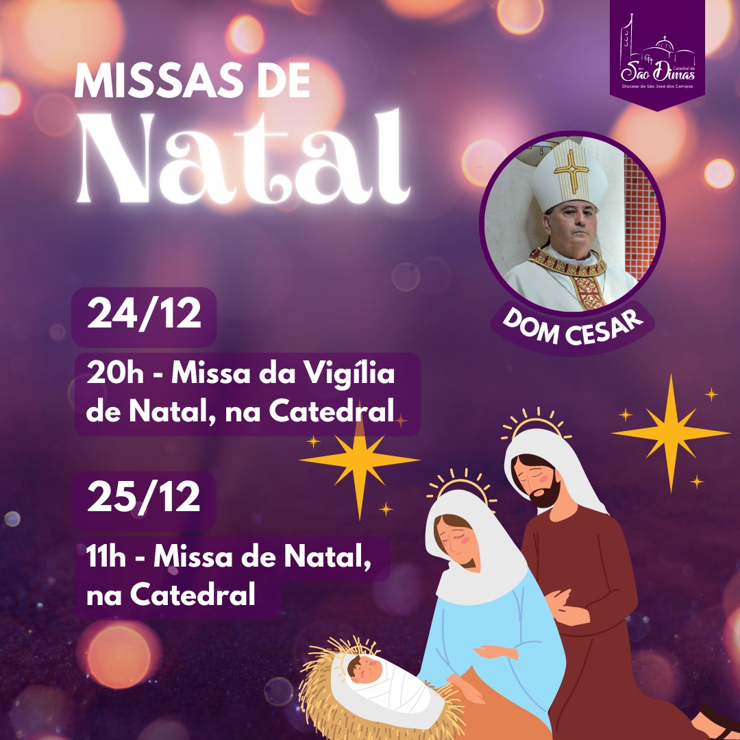 Horários de Missas de Natal e Final de Ano em nossas Paróquias « Diocese  São José dos Campos