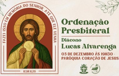 Diác. Lucas Alvarenga será ordenado presbítero na próxima sexta-feira(5)