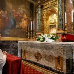 Leão XIV, em 7 de setembro, no Santuário da Mãe do Bom Conselho, em Genazzano